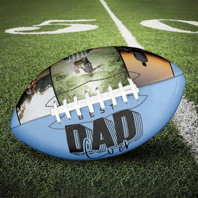 Customizable Football with Photo as Father's Day Gift