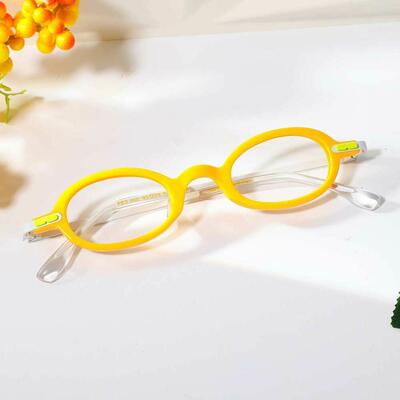 Kimberley Yellow Oval Glasses