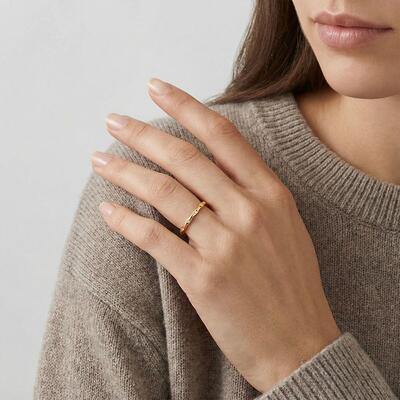 "Timeless Tides" Classic Wedding Band