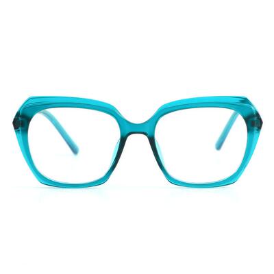 Alberta Grüne Geometrische Brille