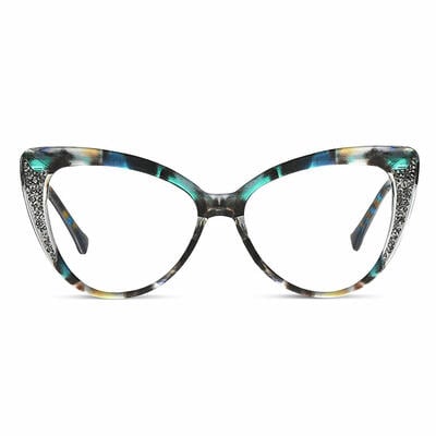 Ferguso Lunettes Cat Eye Vertes