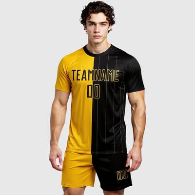 School Team Custom Sublimation Split Soccer Uniform – Quality Fabric, Breathable for Competitions