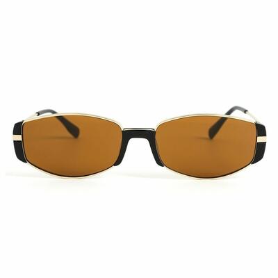 Aria Lunettes de soleil Ovales Noires