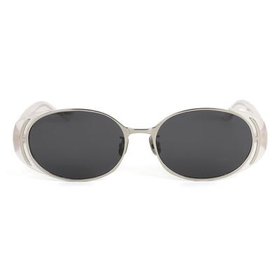 Lewis Clear Oval Sunglasses