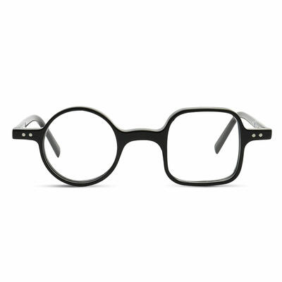 George Lunettes Carrées Rondes Noires