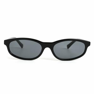 Penelope Schwarze Rechteckige Sonnenbrille