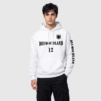 Custom Deutschland Eagle Graphic Hoodie-Personalized Name and Number