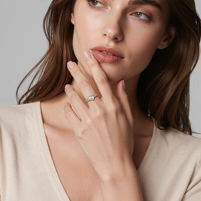"My Eternal Commitment" 1.5ct Heart Cut Side Stone Engagement Ring