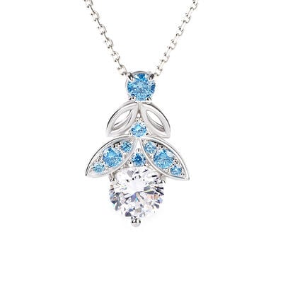 Jeulia Collier Papillon en Argent Sterling Coupe Ronde