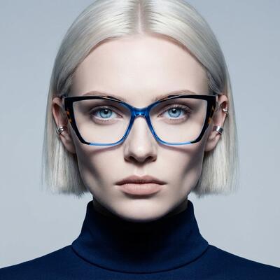 Whitehea Blue Cat Eye Glasses