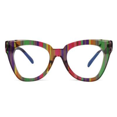 Kitty Mehrfarbige Cat Eye Brille