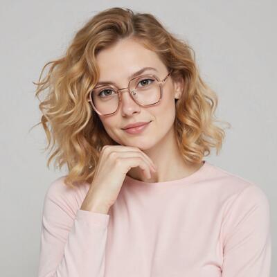 Morga Champagne Geometric Glasses