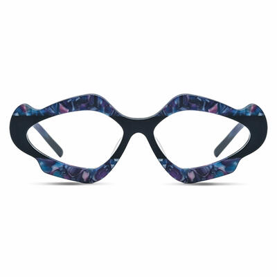 Plecas Blue Geometric Glasses