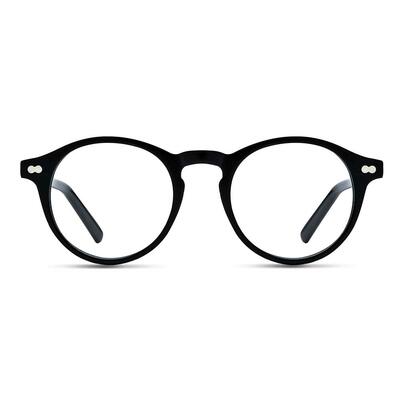 Cumberland Black Round Glasses