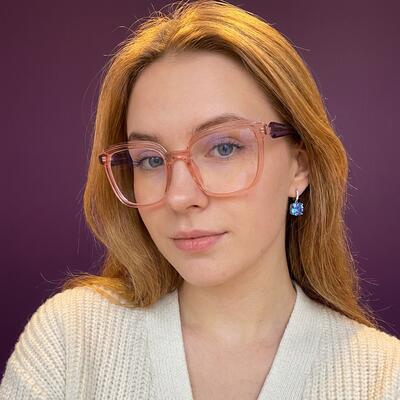 Carter Pink Square Glasses