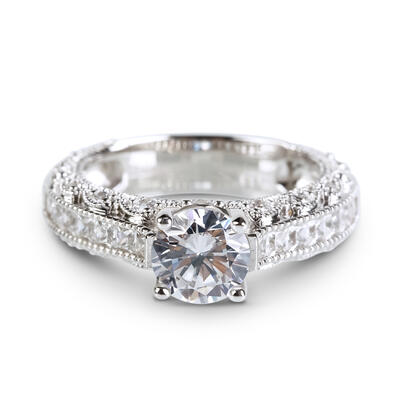 Jeulia Round Cut Sterling Silver Ring