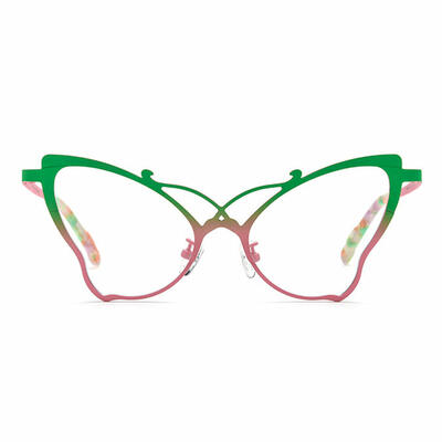 Vaugha Green Cat Eye Glasses