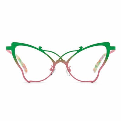 Vaugha Green Cat Eye Glasses