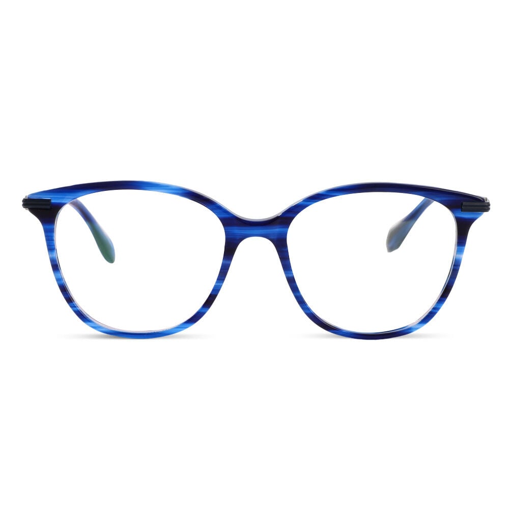Celeste Blue Square Glasses