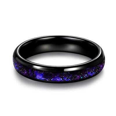 Jeulia Starry Sky Impression Tungsten Ring for Women
