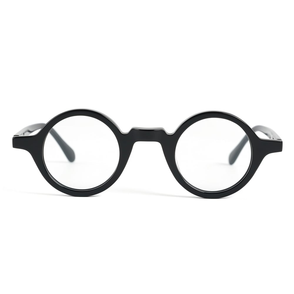 Emily Black Round Glasses
