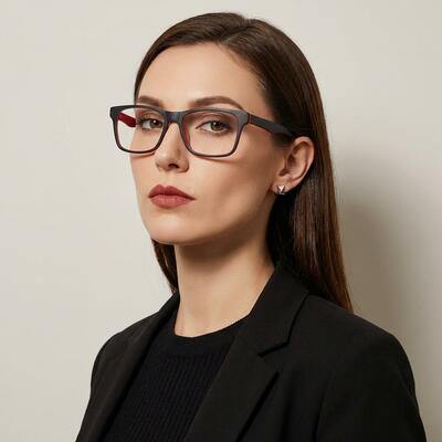 Jeremi Black Rectangle Glasses