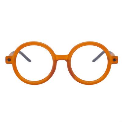 Chava Orange Runde Brille