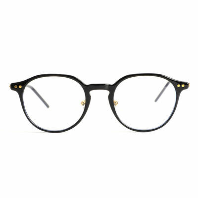Quintion Black Round Glasses
