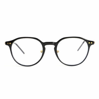 Quintion Black Round Glasses