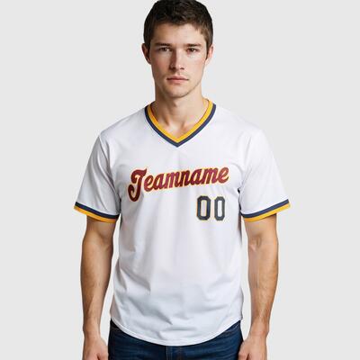 Custom White Authentic Baseball Jersey with Personalized Logo Great for Classic Games