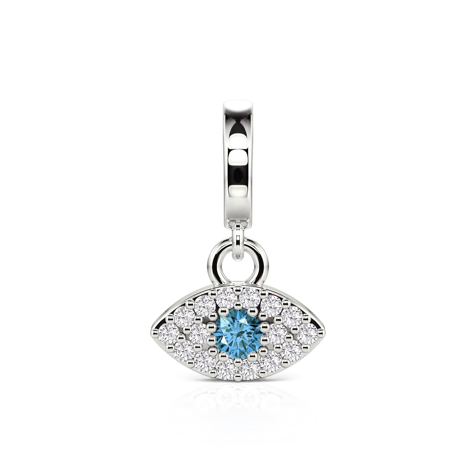 Jeulia Move My Way Evil Eye Charm for Bracelets & Necklaces