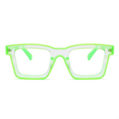 Bronte Grüne Quadratische Brille