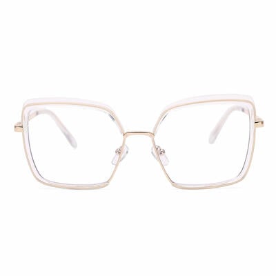 Deborah Clear Geometric Glasses