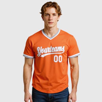 Custom Orange Throwback Jersey with Personalized Insignia Ideal for Historic Baseball Reenactments and Fan Celebrations