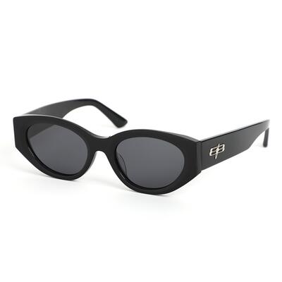 Elizabeth Lunettes de soleil Cat Eye Noires