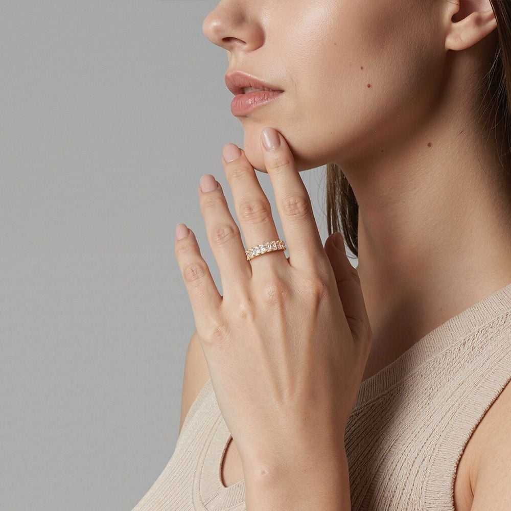"Our Radiant Vow" Classic Wedding Ring