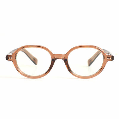 Dwight Brown Oval Glasses