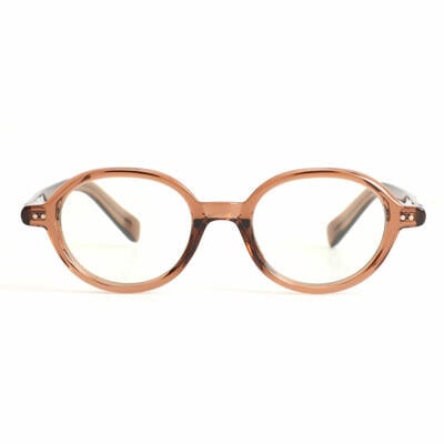 Dwight Brown Oval Glasses