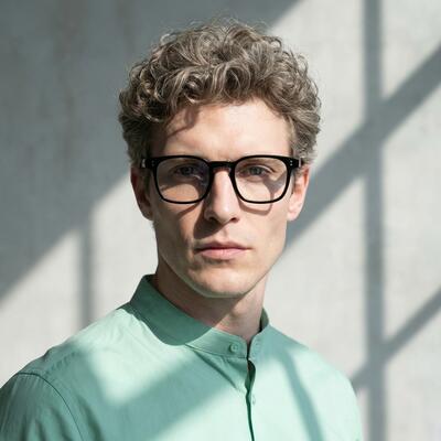 Vivian Black Square Glasses