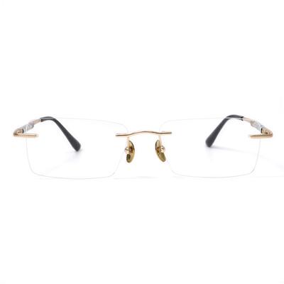 Gwend Goldene Rechteckige Brille