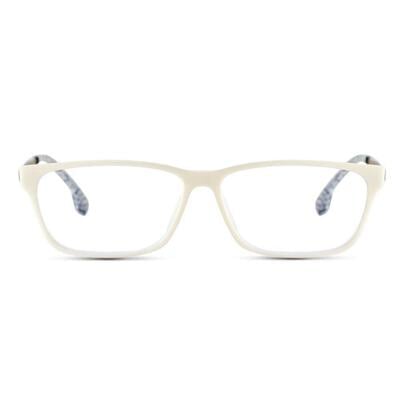 Eddie White Rectangle Glasses