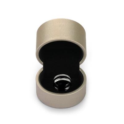 Jeulia Classic Champagne Gold Ring Box