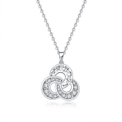 Jeulia "Hope" Personalized Sterling Silver Necklace