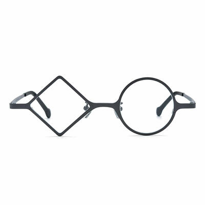 Violet Lunettes Rondes Grises