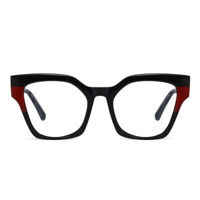 Gustave Schwarze Quadratische Brille