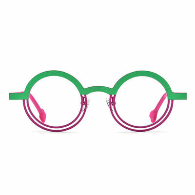 Charle Green Round Glasses