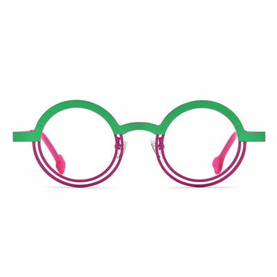 Charle Green Round Glasses