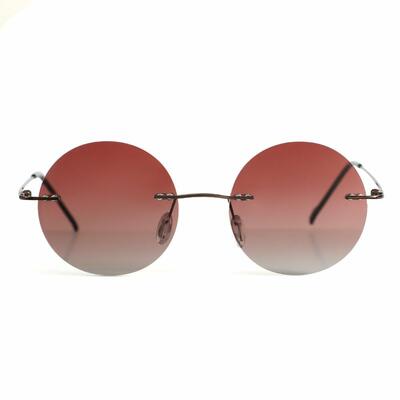 Owen Braune Runde Sonnenbrille