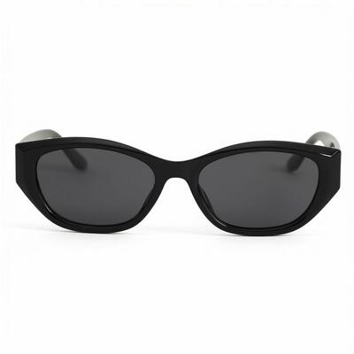 Isaac Black Rectangle Sunglasses