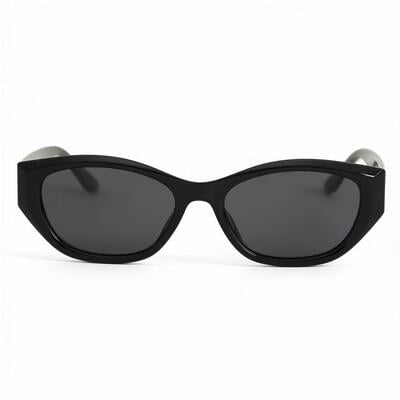 Isaac Black Rectangle Sunglasses
